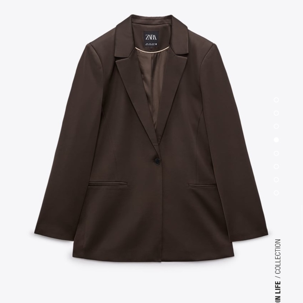 Zara Satin Effect Blazer